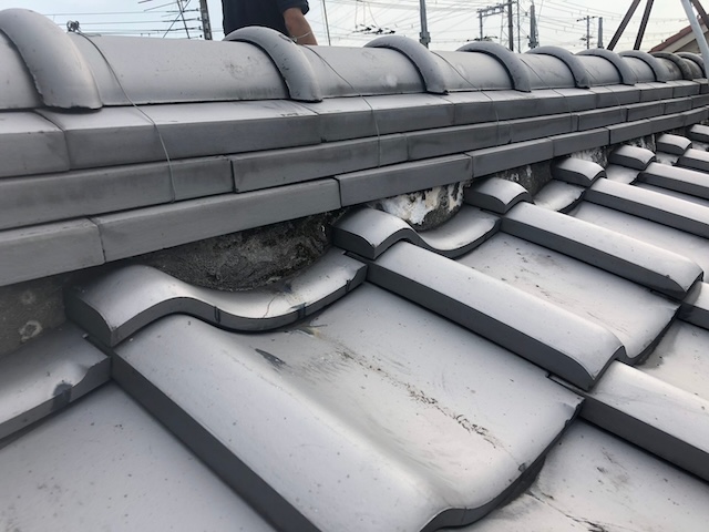 漆喰の経年劣化・拡大・別箇所